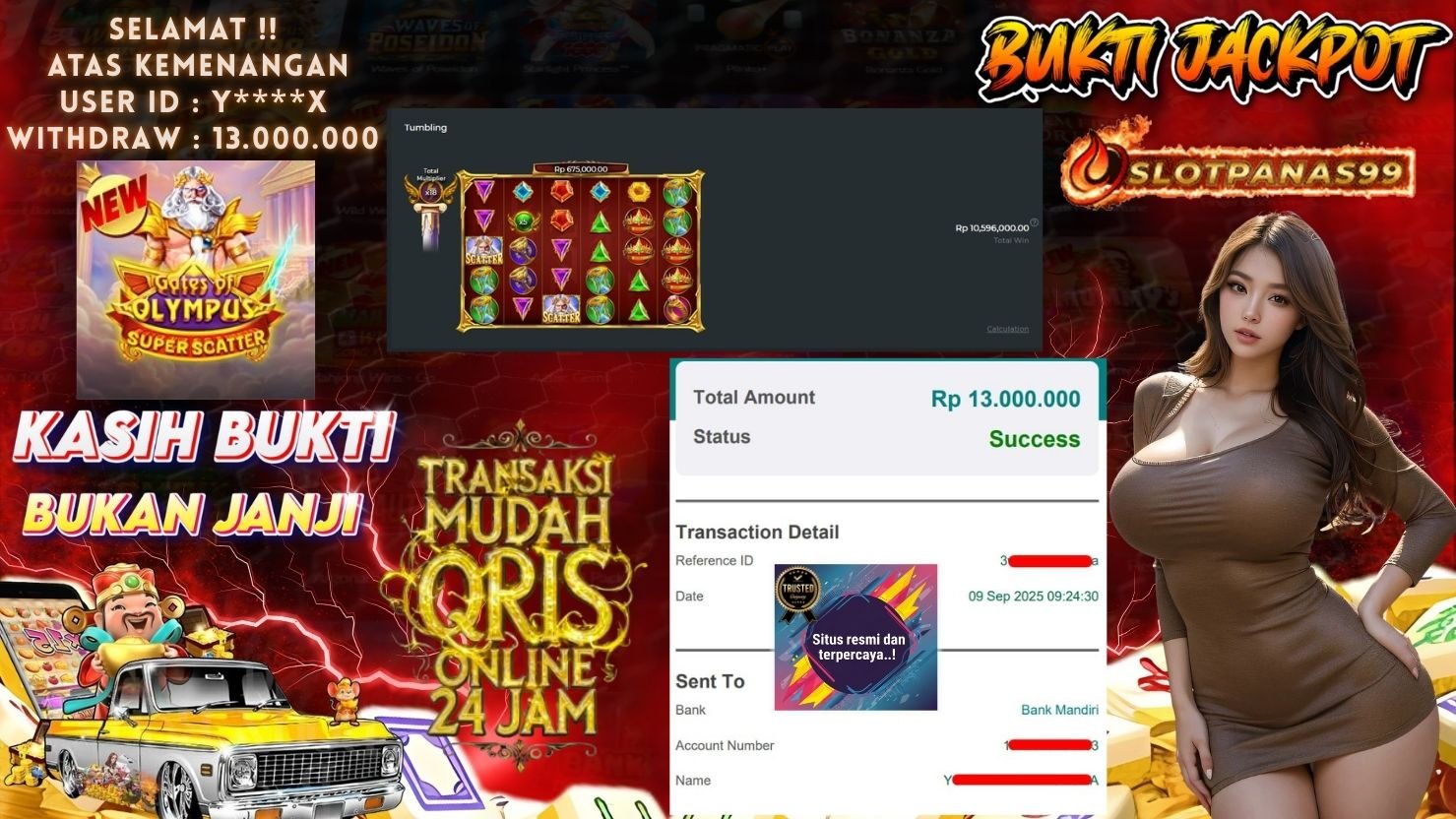 SLOTPANAS99 JACKPOT SLOT GATES OF OLYMPUS SUPER SCATTER